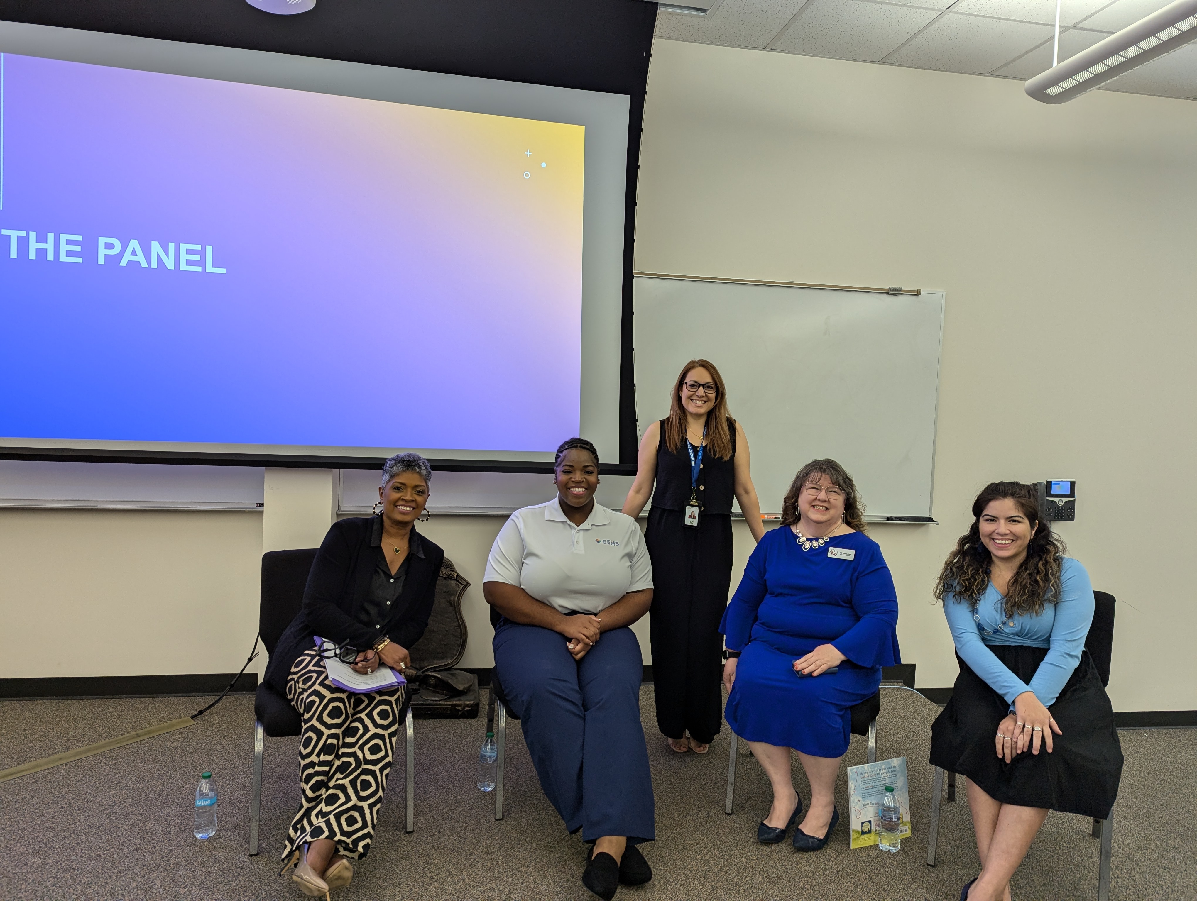 Information about the takeaways from the impact of parental incarceration on children. The image contains the panel, coordinator, collage of sticky notes left by some participants, and an Always Parenting Frame