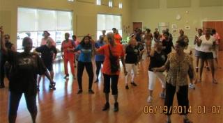 Line Dancing at The Pinnacle.