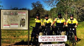 Bike Team Photo at Brazos State Park